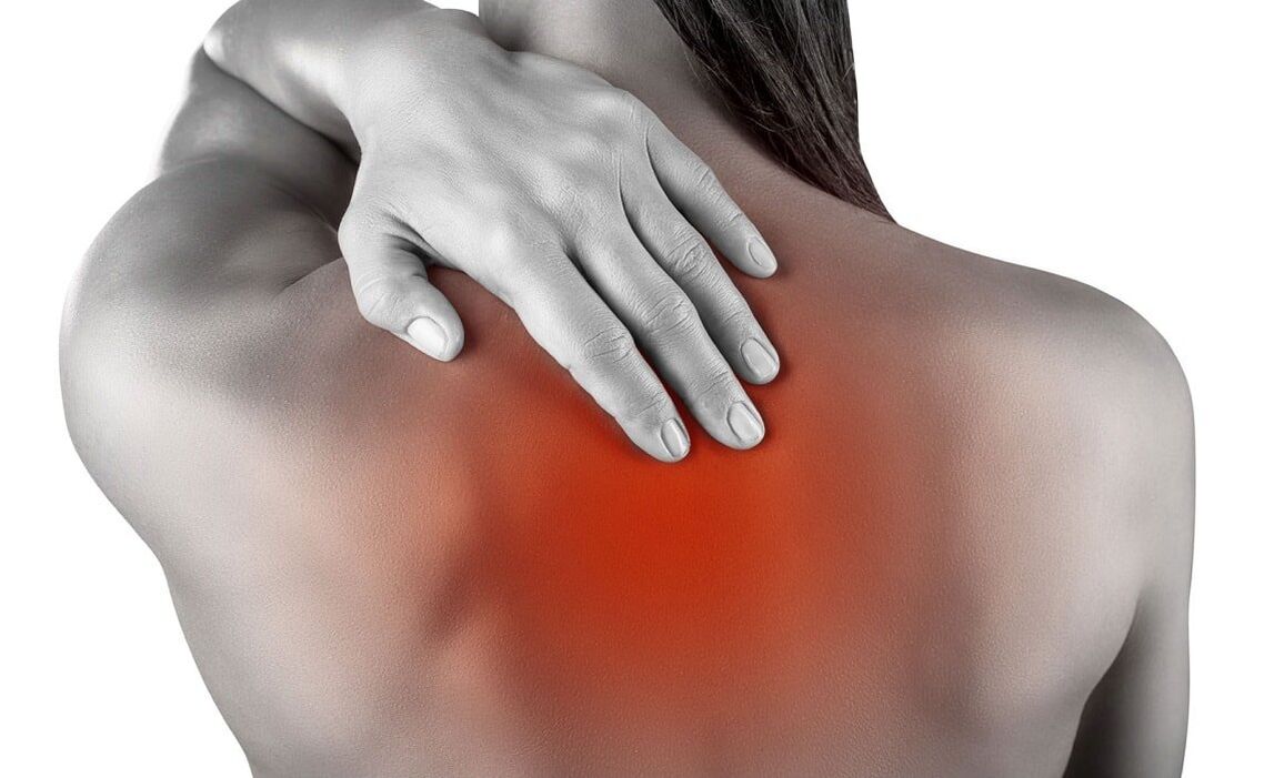 Charakteristisch für die Osteochondrose der Brustwirbelsäule ist die Lokalisierung von Rückenschmerzen